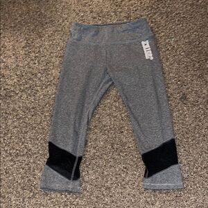 Justice Gray and Black Leggings with Tapered Design
